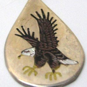 Real Silver Eagle Pendant